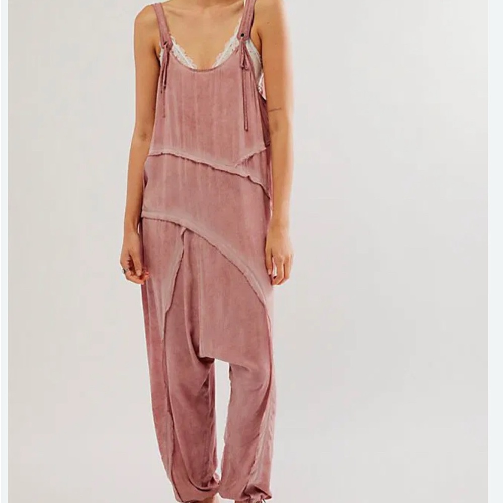Free People Intimately Act Natural Jumpsuit reddish color size medium romper nwt